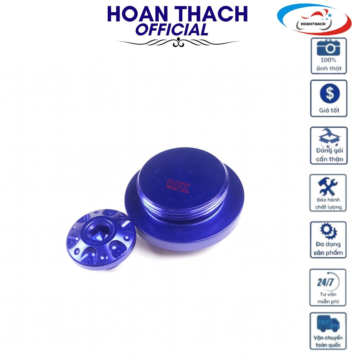 Ốc Mâm Lửa dành cho xe máy Yamaha Xanh Tím ( Hàng Thường ) HOANTHACH SP016476