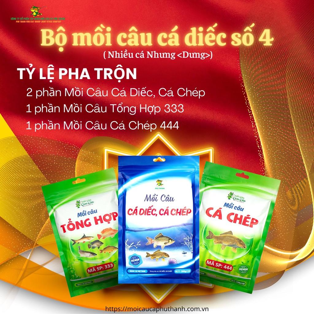 Bộ Mồi Cá Diếc Số 4 - Chính hãng Phú Thành