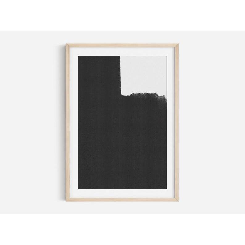 Tranh treo tường | Tranh nghệ thuật trừu tượng -Black Abstract Art Print, Black and White Abstract Art