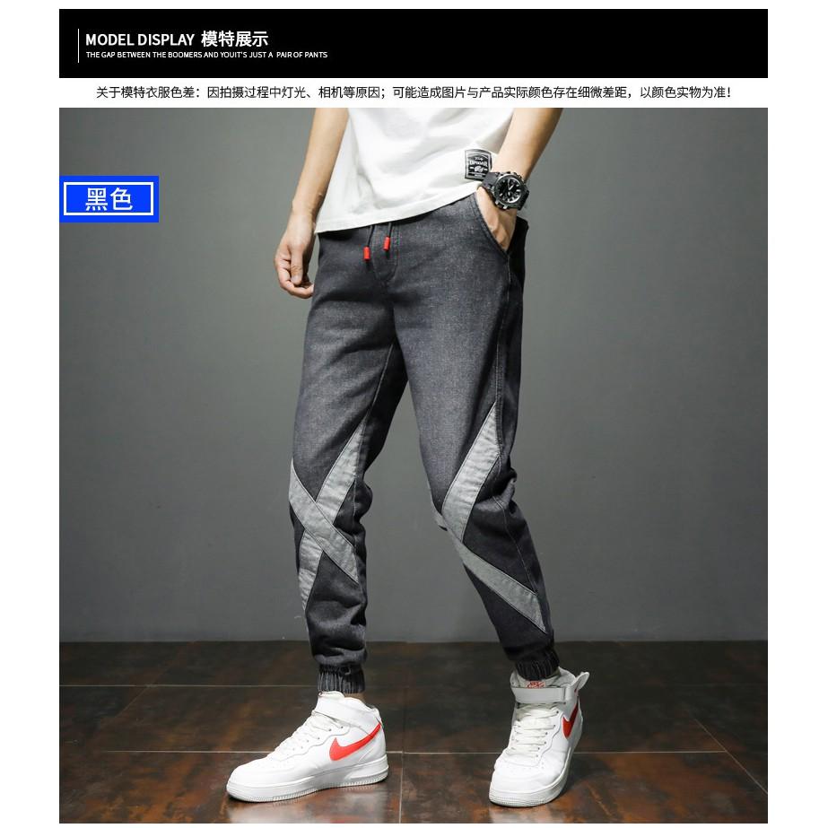 Quần jean jogger họa tiết X mẫu quần bò mới nhất mùa hè 2020 vải co dãn lạnh hàng cao cấp