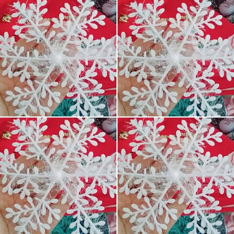 COMBO 5 BÔNG TUYẾT KIM TUYẾN TRANG TRÍ NOEL