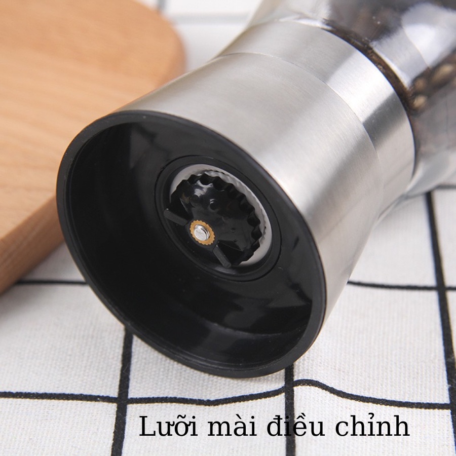 Dụng cụ xay tiêu nắp inox cao cấp