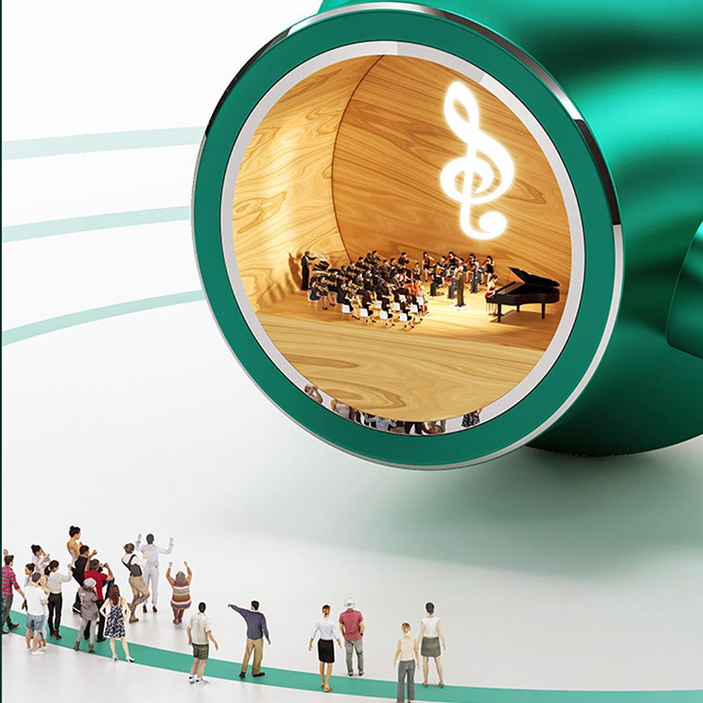 Bluetooth Headset Headphones Neckband Earbuds with Mic Green