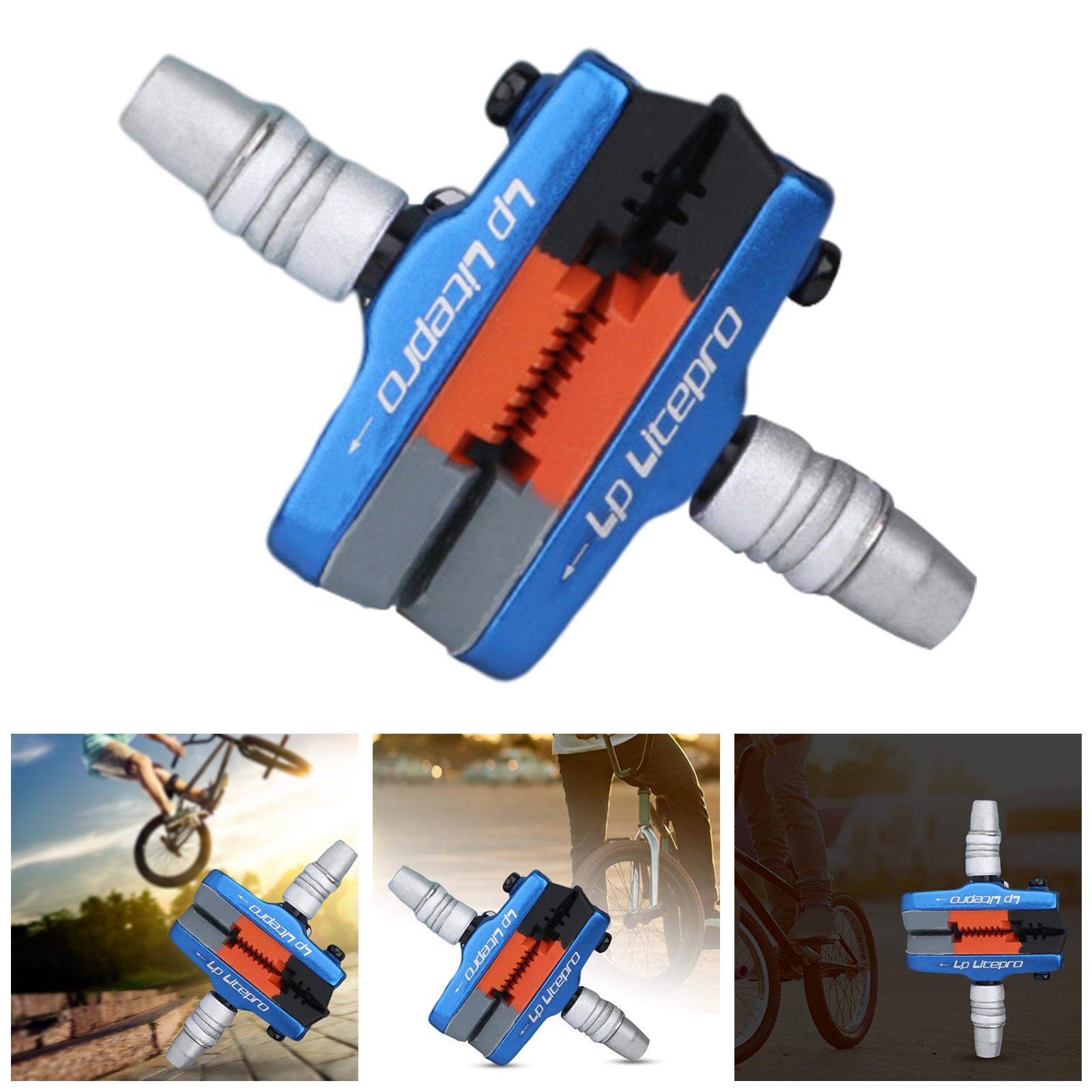 2x 2x Premium Durable Bike Brake Blocks  Mountain Road  Brake Pads  Repair Accessories