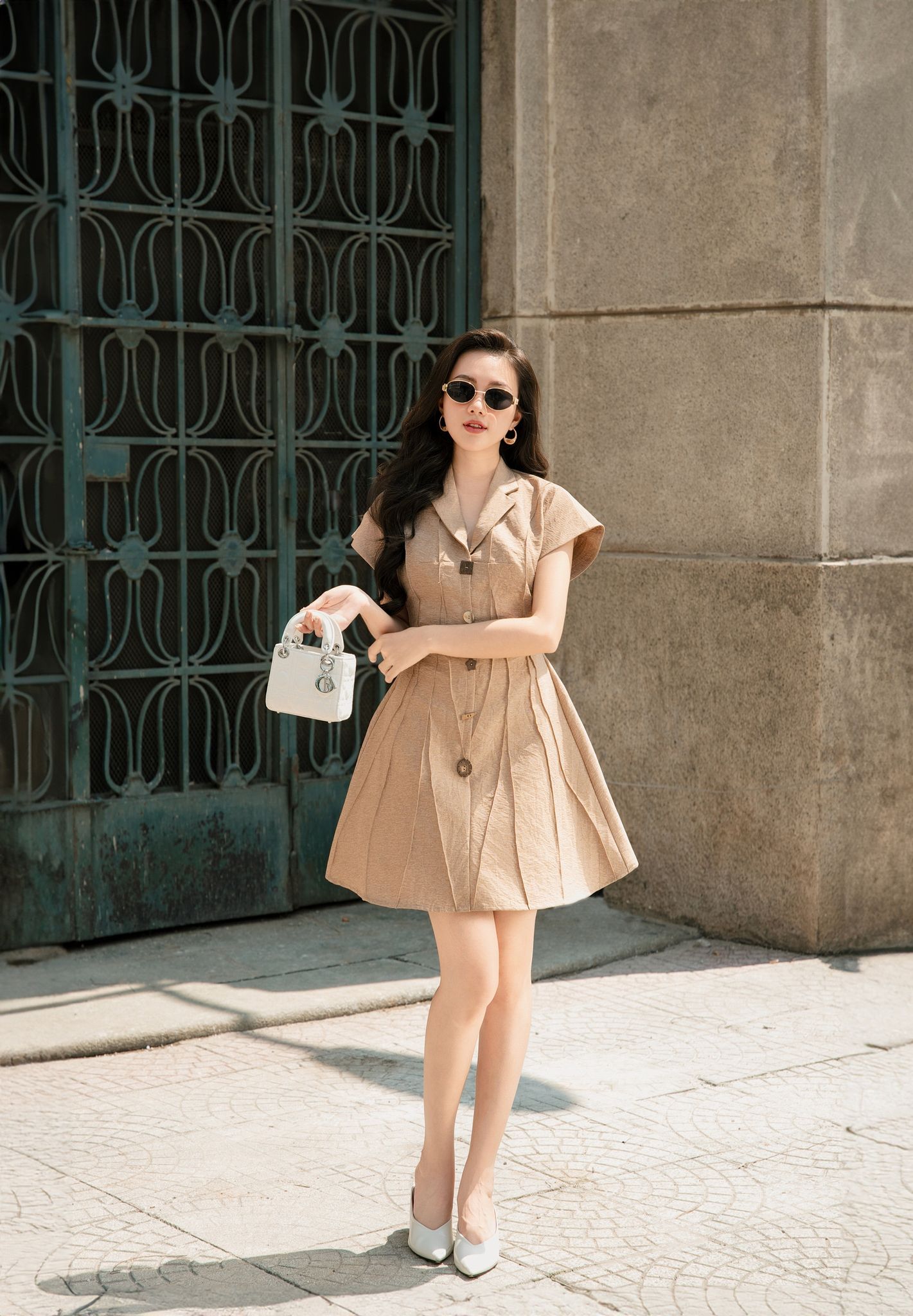 OLV - Đầm Danna Button Dress