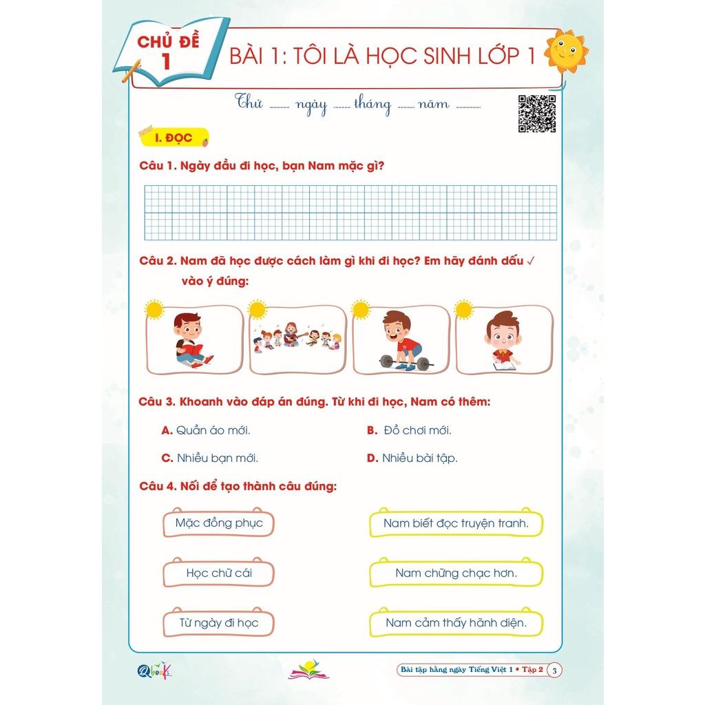 Sách Bài Tập Hằng Ngày Tiếng Việt Lớp 1 - Tập 2 - Kết Nối Tri Thức Với Cuộc Sống - Bản Quyền