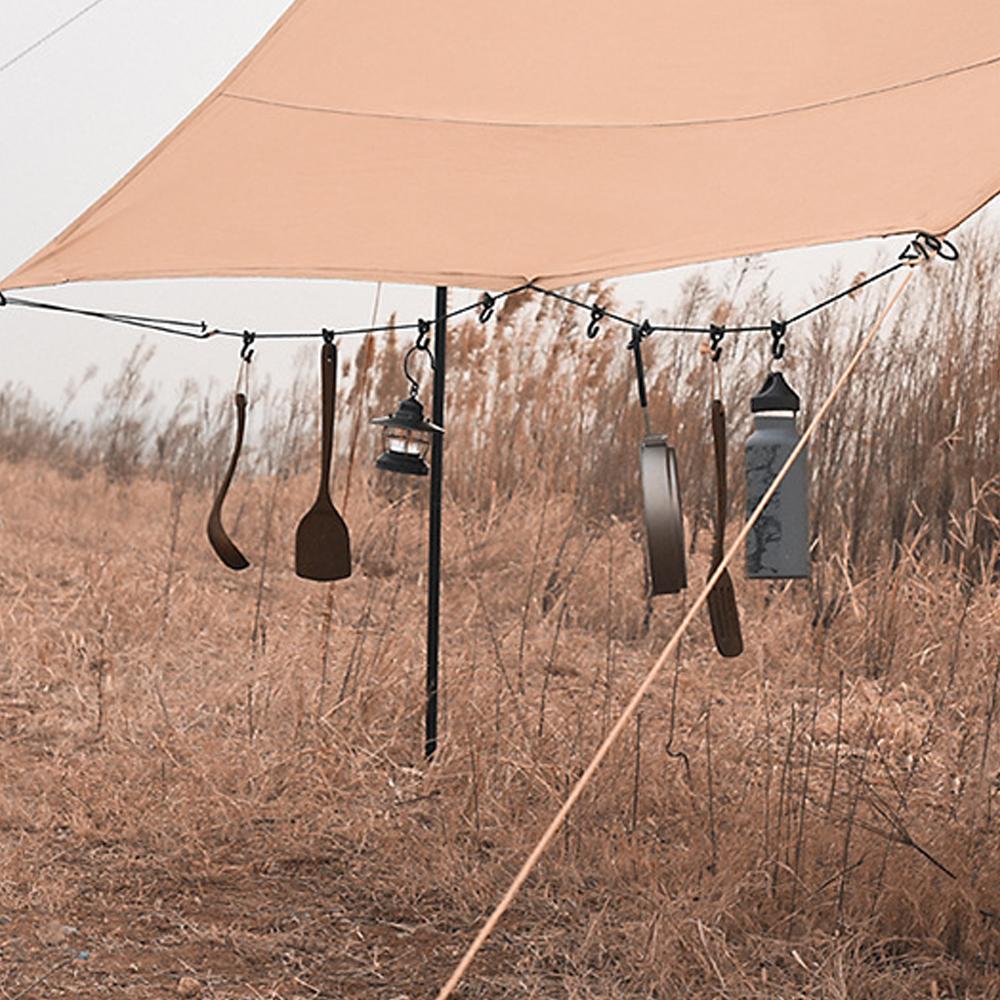 Dây treo đồ treo quần áo đa năng 4.30m du lịch dã ngoại cắm trại