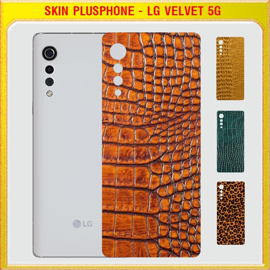 Dán Skin cho điện thoại LG Velvet 5G vân da cá sấu, vân da báo