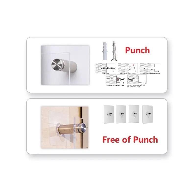 Kệ mica treo tường trưng bày tạp chí, sách, tranh, ảnh, nhiều màu sắc, nhiều kích thước - Vàng xuyên sáng