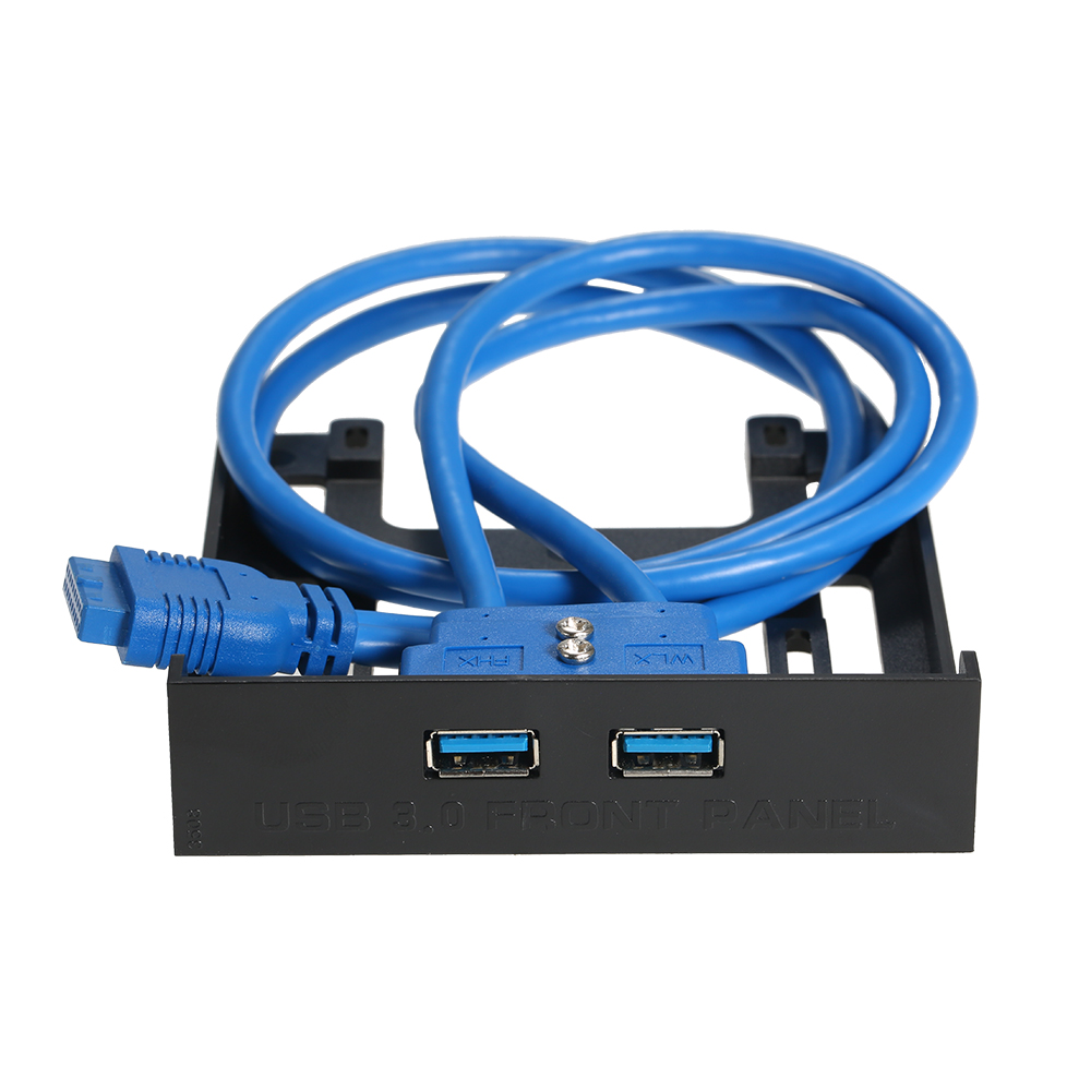 Bộ Chuyển Đổi USB 3.0 Mặt Trước 2 Cổng 20 Pin Sang USB3.0 60cm Cho PC Desktop 2.5