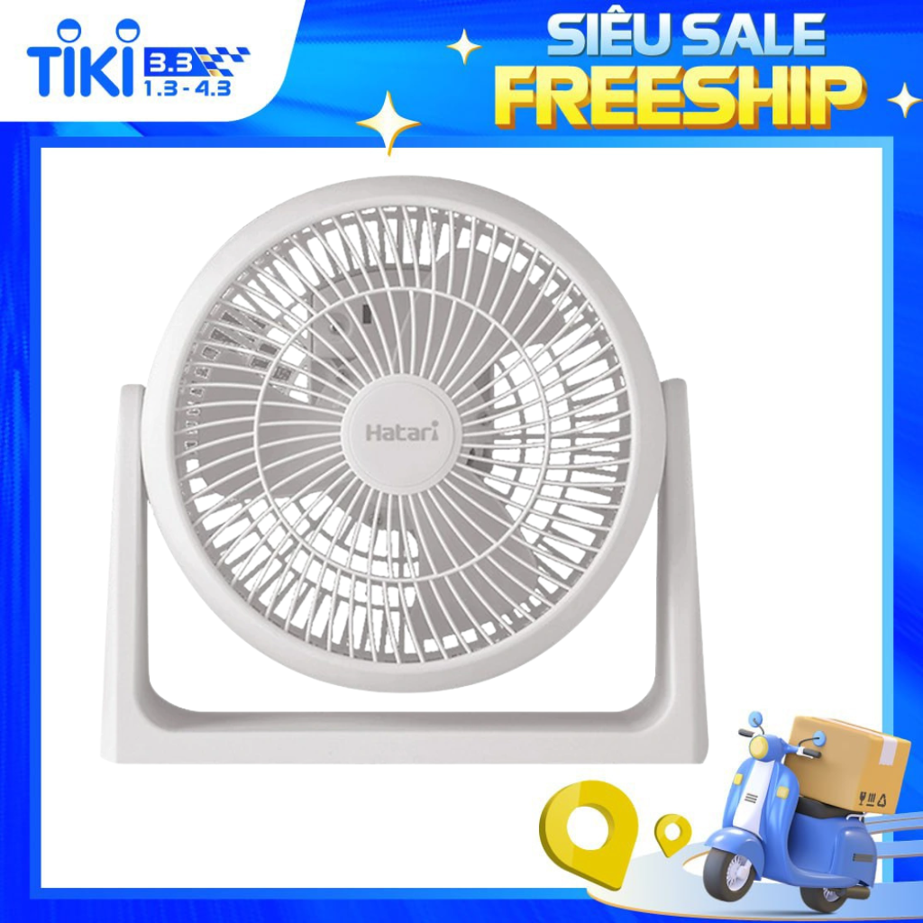 Quạt Bàn Tròn Hatari HT-PS20M1 - Hàng Chính Hãng - Màu Ngẫu Nhiên