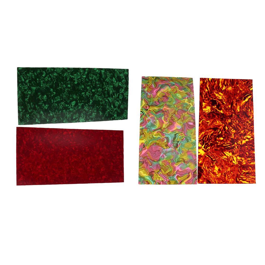 Celluloid Guitar Head Veneer Shell Sheet 200 x 100mm for Guitar Parts