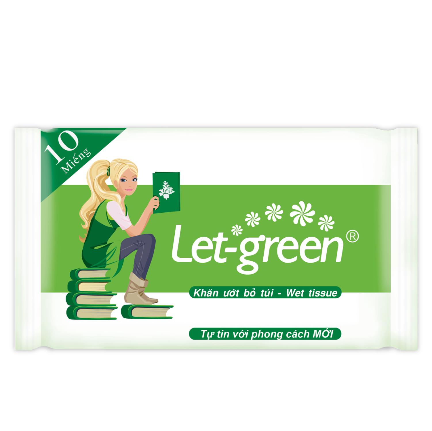 Combo 6 Gói Khăn Ướt Bỏ Túi Let-green (10 Tờ x 6)