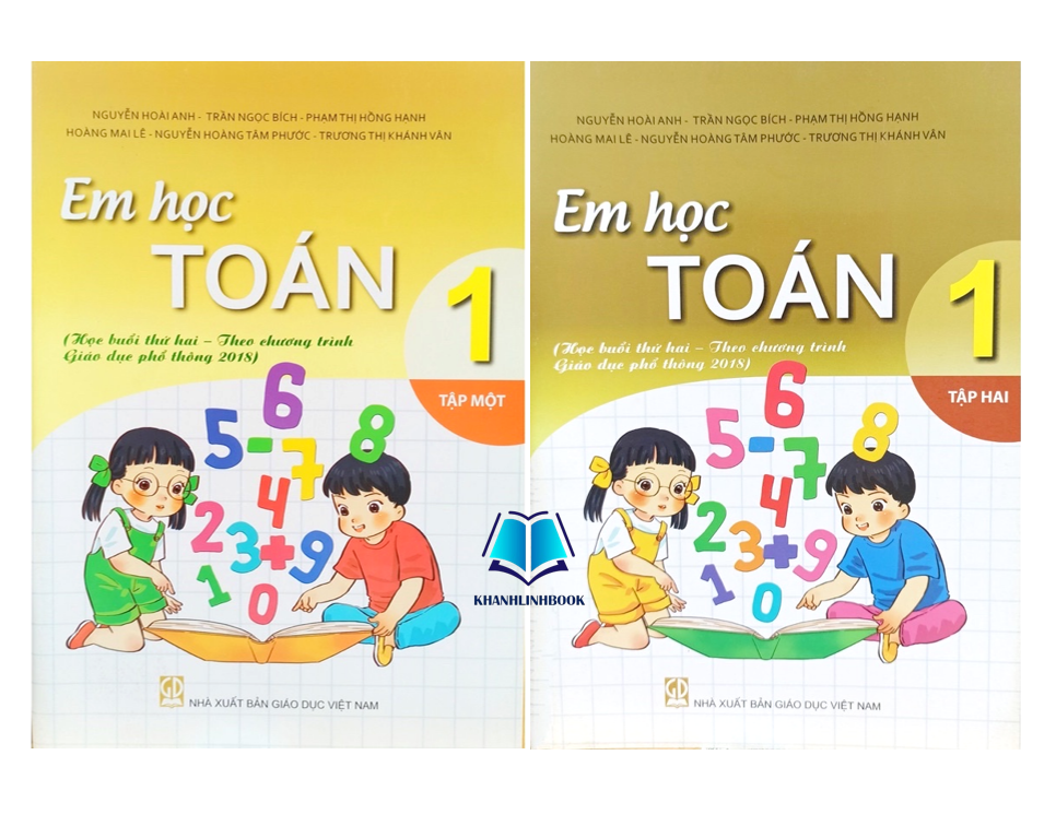 Sách - Combo Em Học Toán 1 - tập 1 + 2 (theo chương trình GDPT 2018)