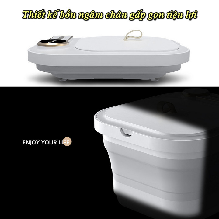 Bồn massage chân gấp gọn FAISQI tự động sưởi ấm - Home and Garden