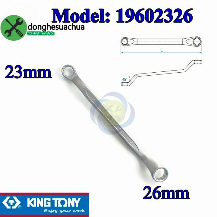 Cờ lê hai đầu tròng 23mm và 26mm Kingtony 19602326
