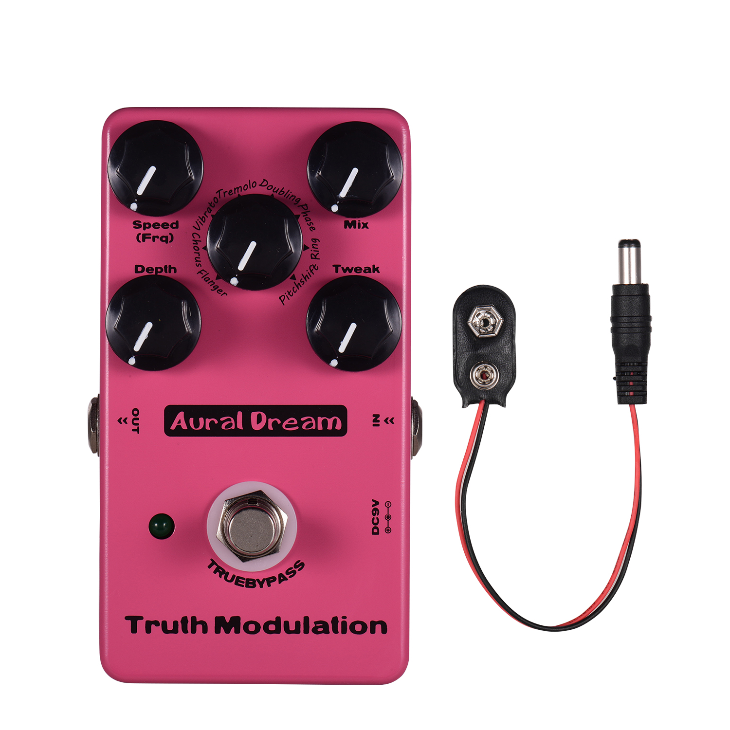 Aural Dream True Modulation Guitar Effect Pedal 8 Sound Modes Including