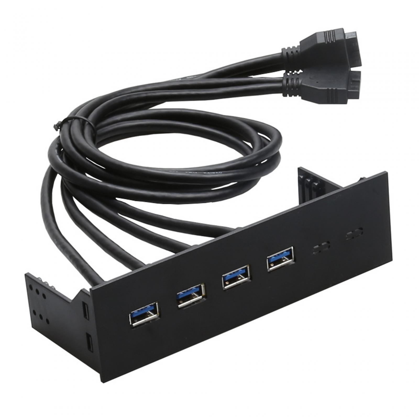 5.25" Front Panel Optical Drive Front Panel,Multifunction,High Speed USB Hubs Plug and Play USB Front Panel Adapter ,Computer Expansion Board