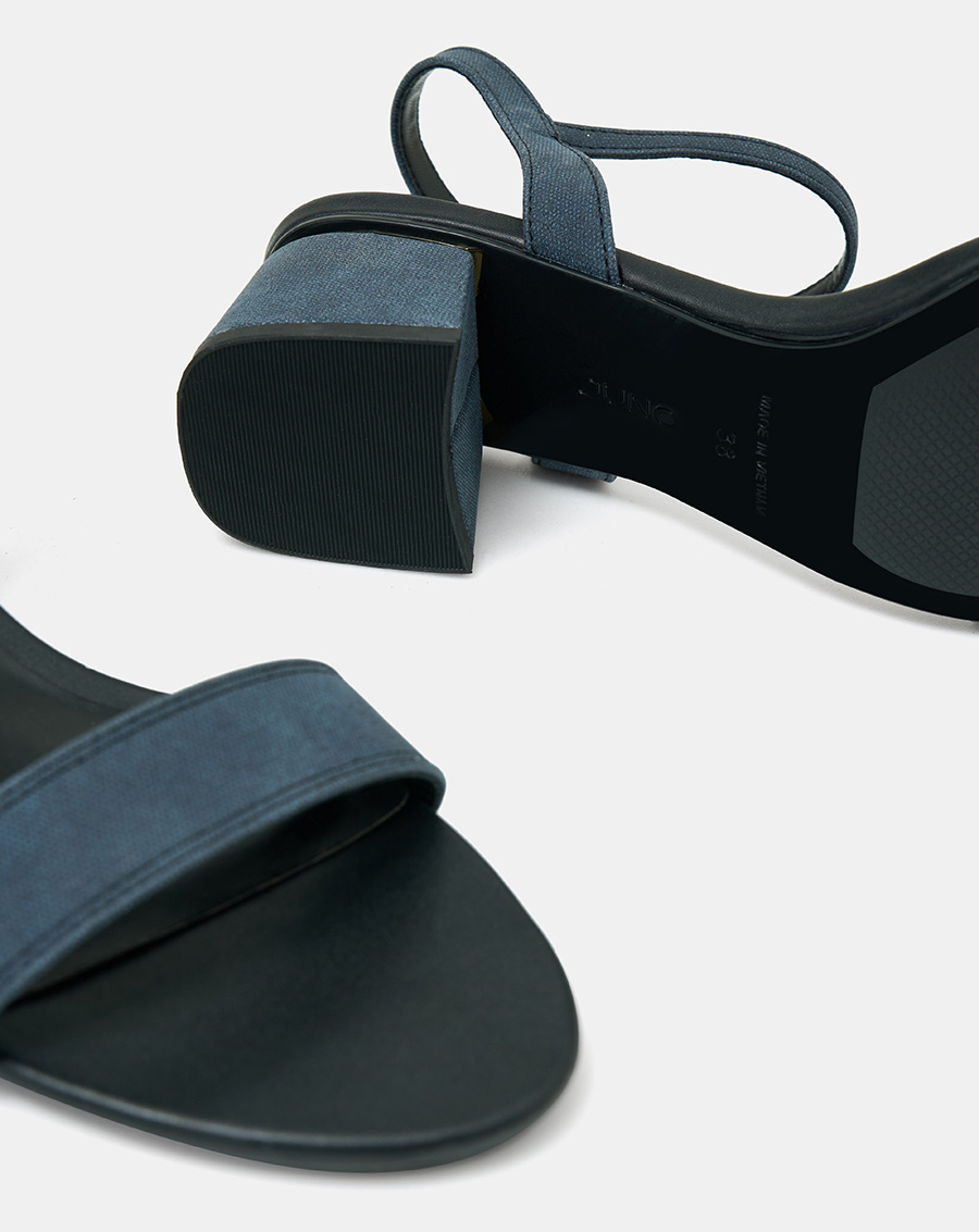 Giày Sandal Nữ 5cm Thời Trang JUNO Sandal Gót Vuông Quai Ngang Bản Lớn Quai Cổ Chân SD05106