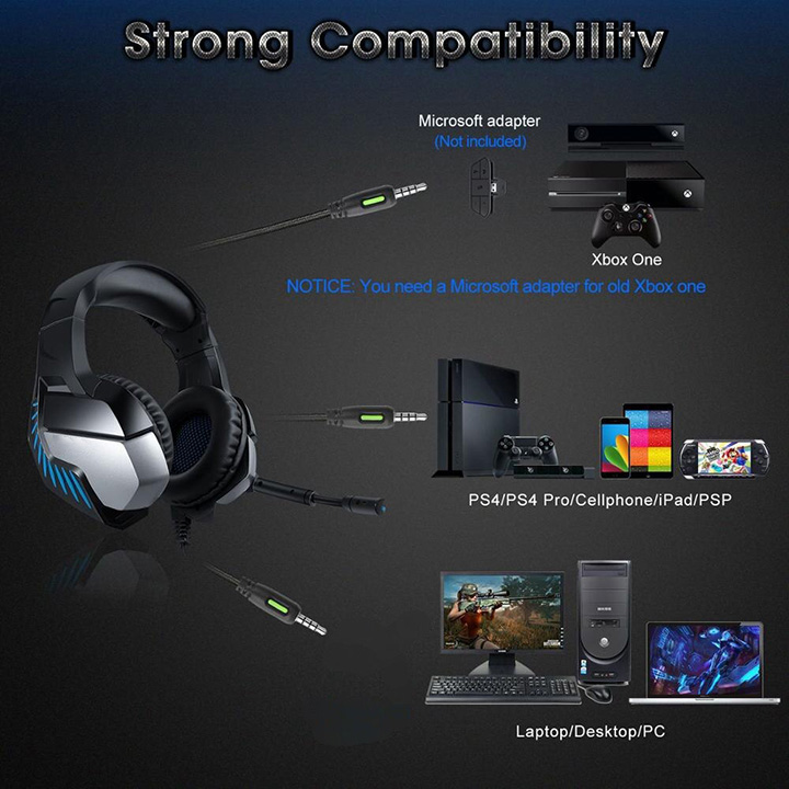 Tai nghe chụp tai headphone gaming chơi game dành cho các game thủ K5