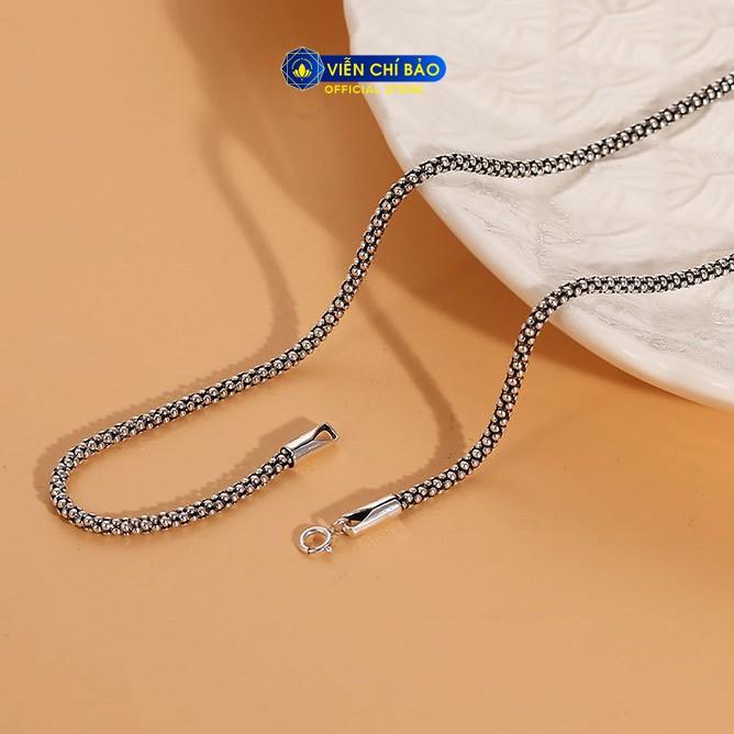 Dây chuyền, vòng cổ bạc nam đốt vảy chất liệu bạc Thái S925 thương hiệu Viễn Chí Bảo D100022