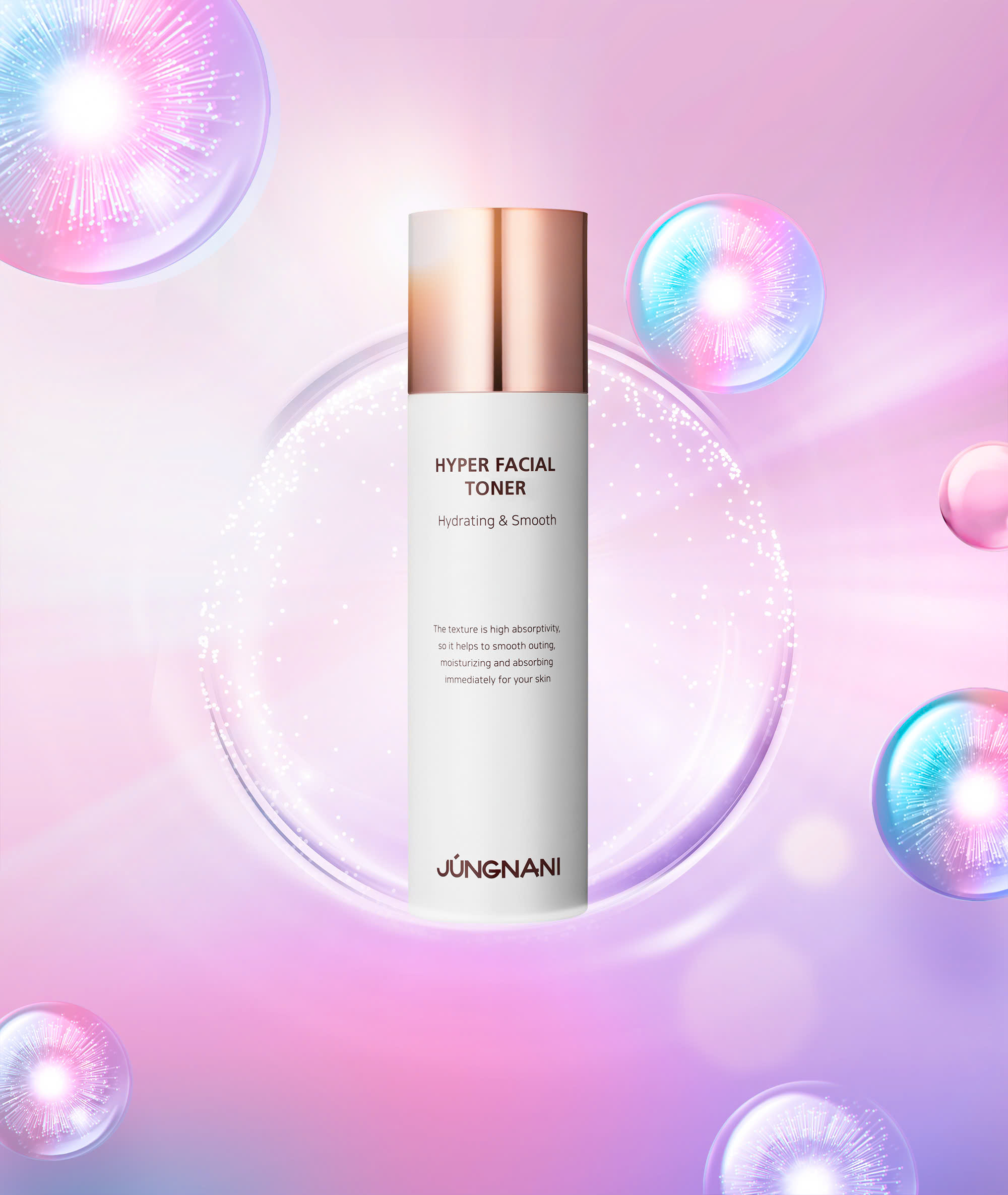 Nước hoa hồng JUNGNANI Toner Hàn Quốc giúp dưỡng trắng, cấp ẩm cho mọi loại da 120ML(Toner)