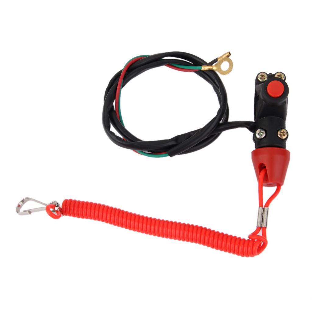 6-15pack Universal Engine Stop Kill Tether Switch Lanyard for ATV Racing