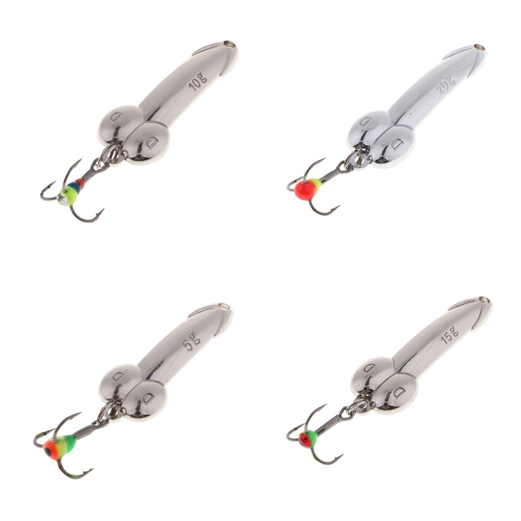 Metal Wobble Fish Lure Spoon Fishing Hard Bait Spinnerbaits Sequins Lure