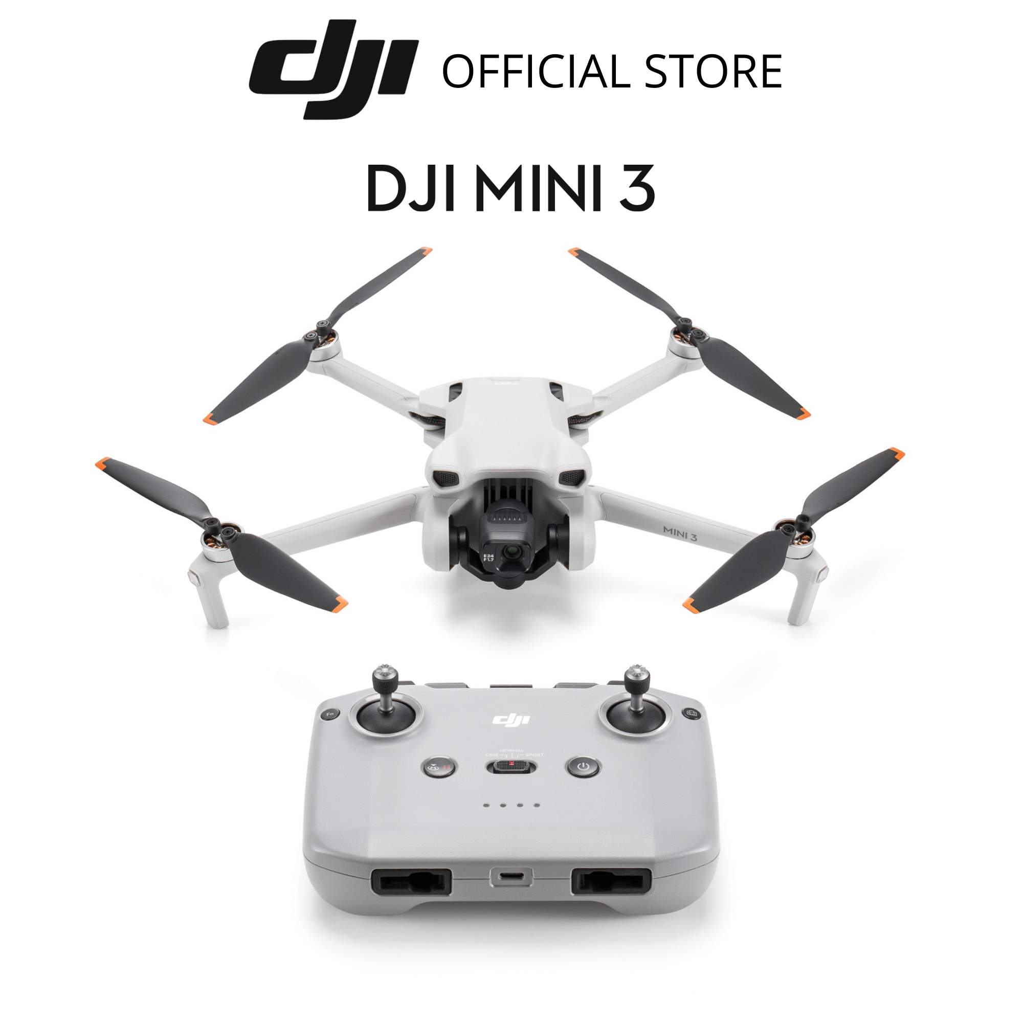 Flycam DJI Mini 3 kèm điều khiển (DJI RC-N1) nhỏ gọn, quay video chất lượng cao 4K HDR - Hàng chính hãng