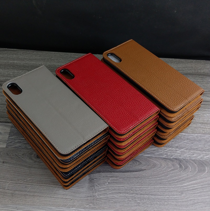 Bao Da dành cho Iphone Xs Max Da Bò