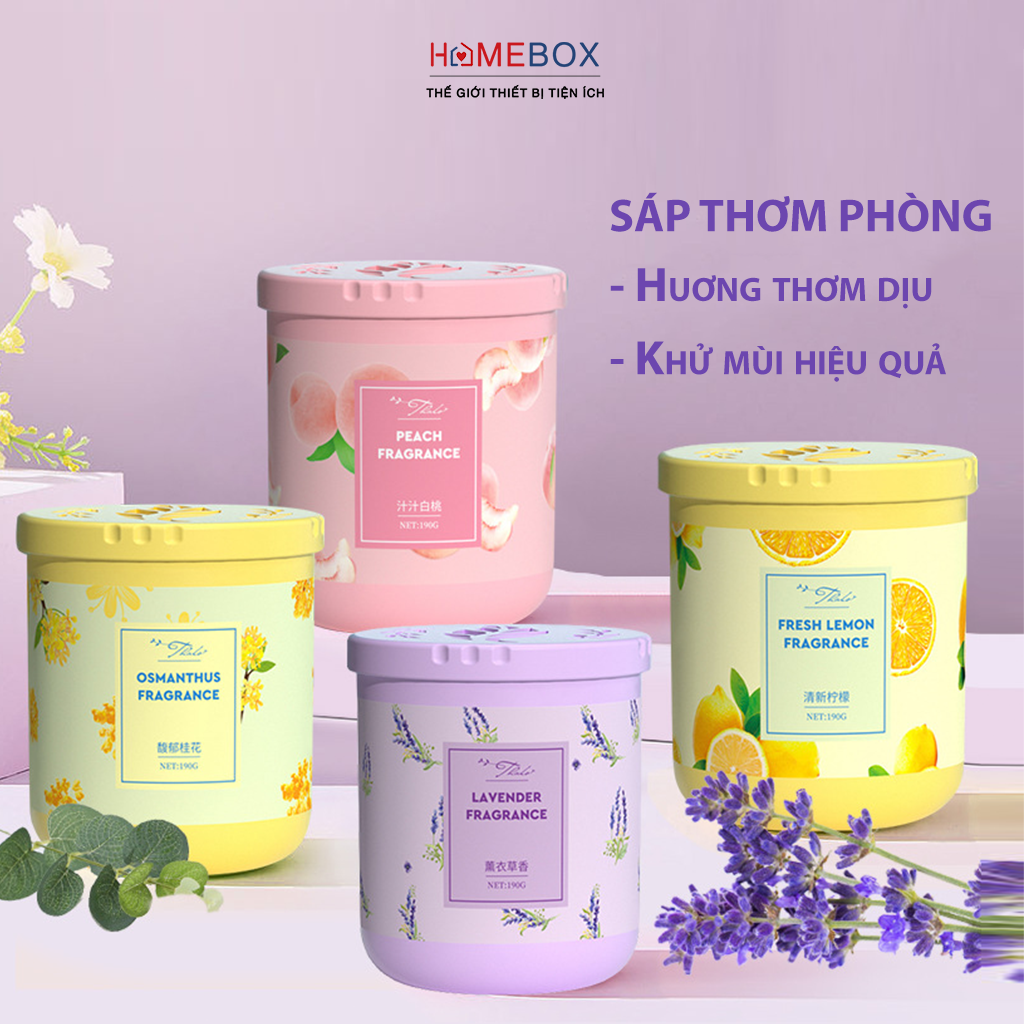 Sáp thơm phòng khử mùi JYoohome Hương thơm dịu nhẹ cho phòng ngủ, nhà vệ sinh, ô tô, tủ quần áo - Hàng Chính Hãng