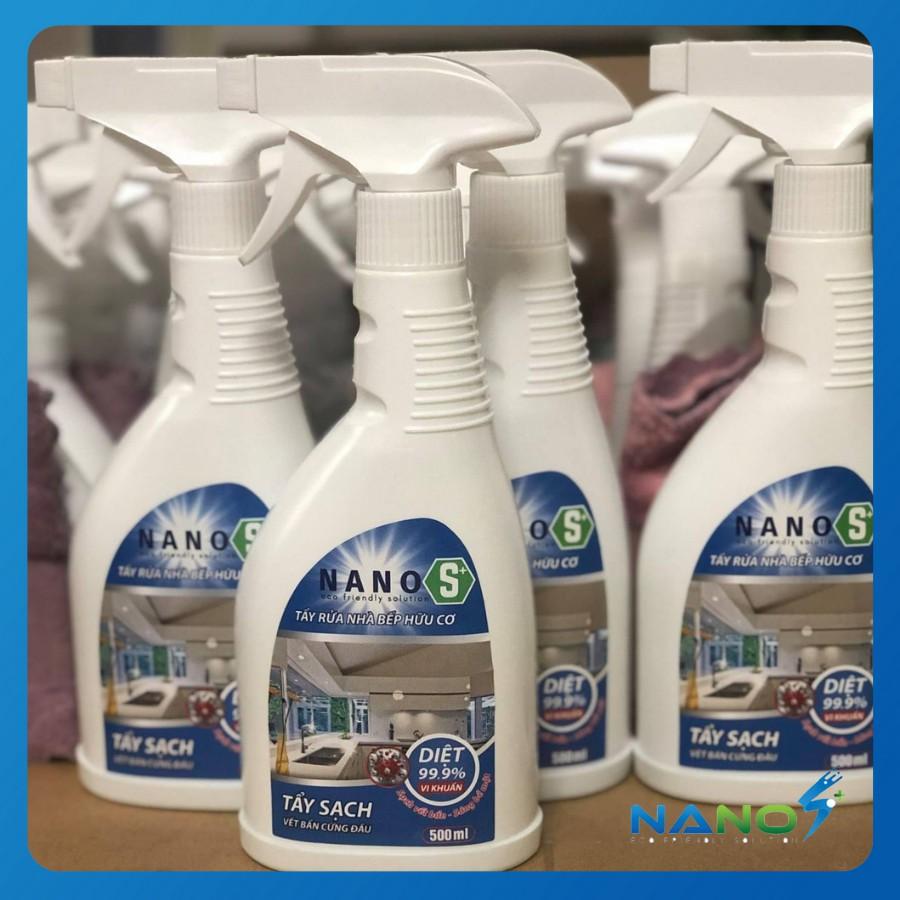 Nước tẩy rửa bếp NanoS* - 100% từ hữu cơ, diệt khuẩn 500ml