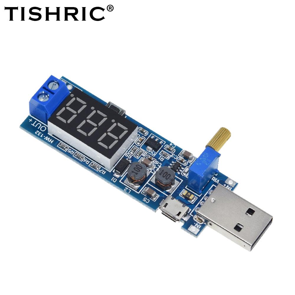 Tishric Boost Buck Converter usb Bước lên/xuống USB DC 5V đến 3,3V/12V USB Boost Nguồn cung cấp nguồn có thể điều chỉnh ra DC 1.2V-24V