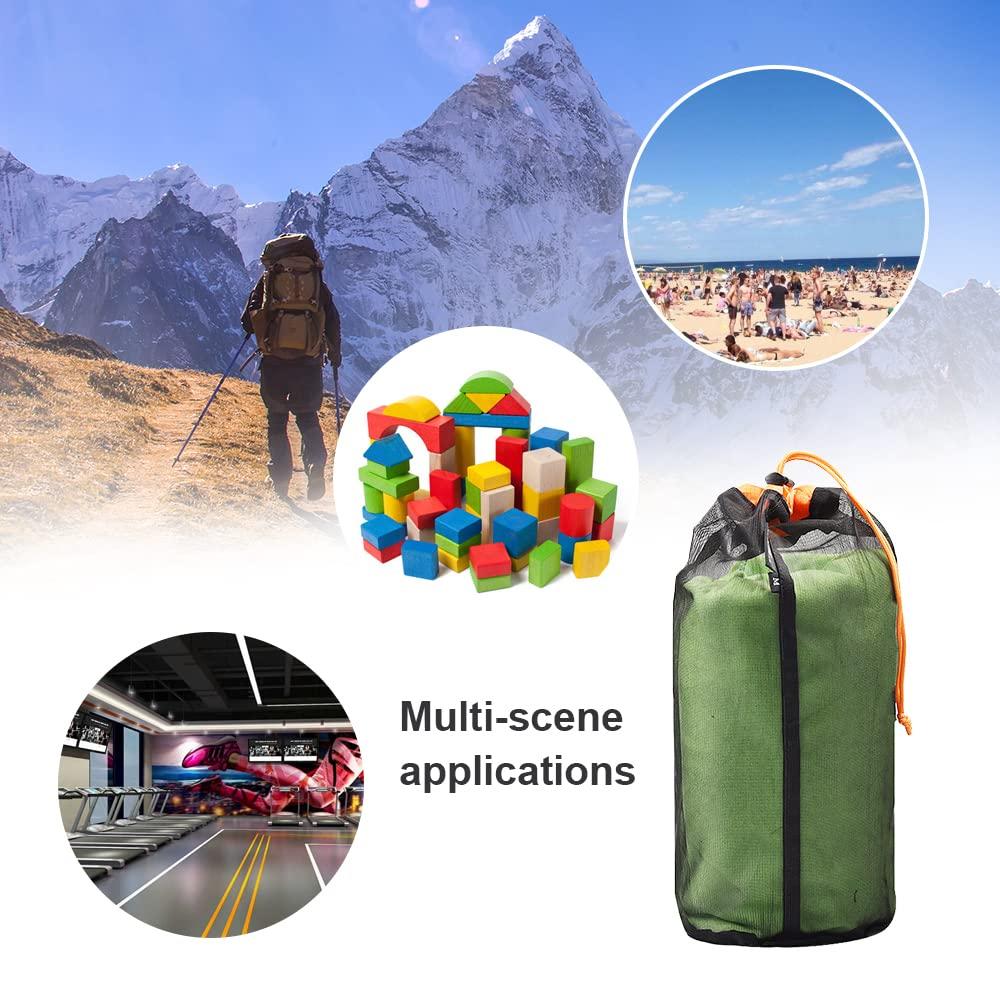 Túi nylon lưới màu đen, túi mạng Cordelabin mạnh mẽ, túi xếp chồng đi du lịch lưới nhỏ di động, cho túi lưu trữ du lịch