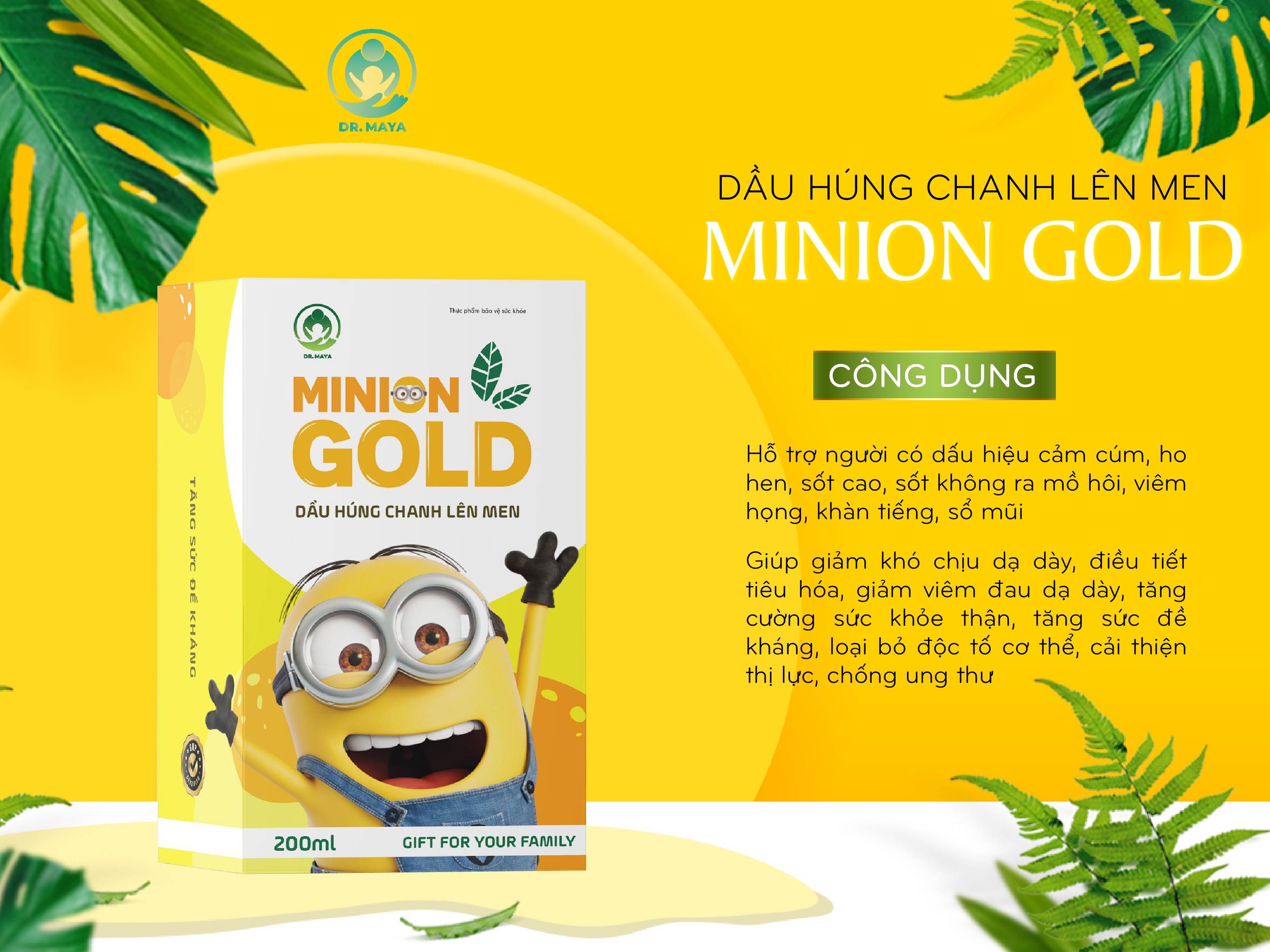 COMBO 2 Dầu húng chanh Minion Gold 30ml