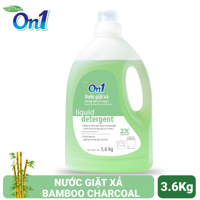 Nước giặt xả On1 chống lem màu hương Bamboo Charcoal 3.6Kg N6902