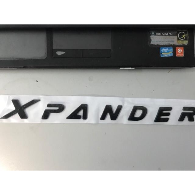 Logo Chữ nổi XPANDER tem dán nắp Capo ô tô Mitsubishi Xpander