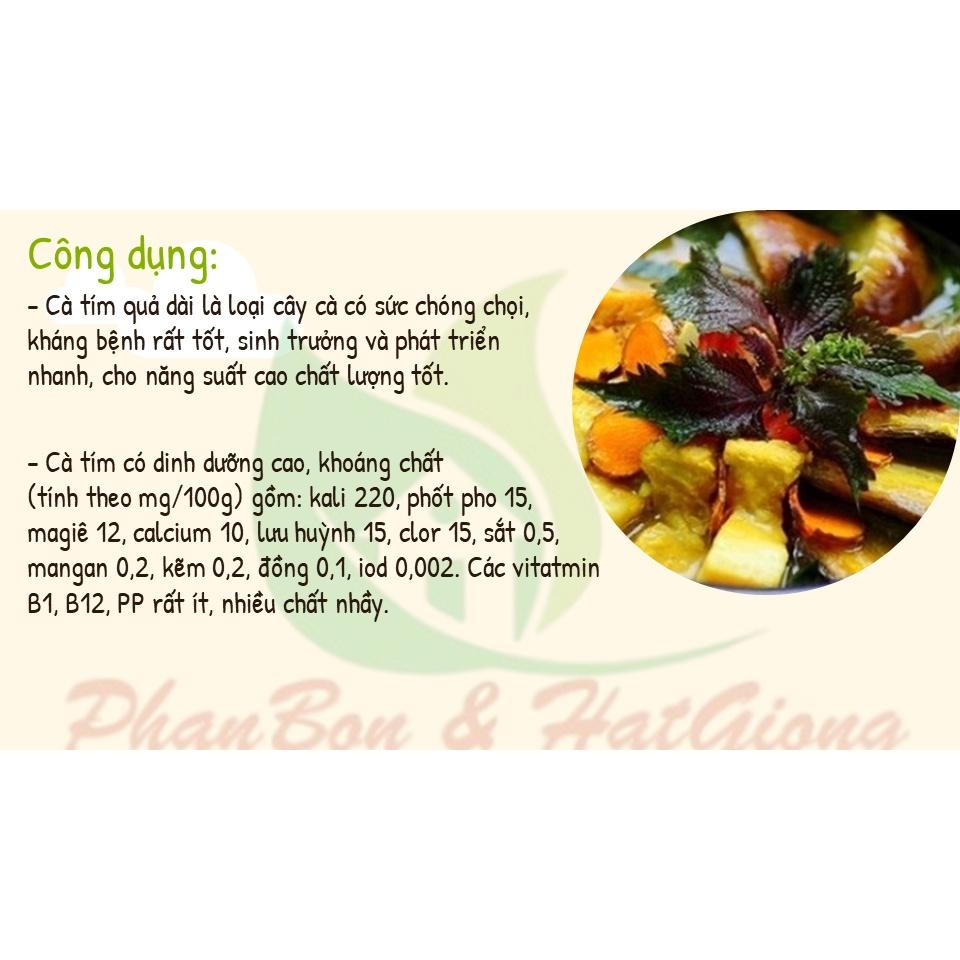 Hạt Giống Cà Tím Dài Cao Sản 0,2Gr Siêu Trái - Phú Nông Seeds - Shop Phân Bón và Hạt Giống