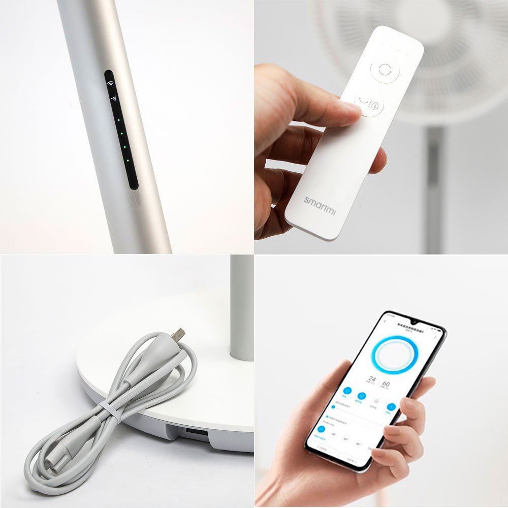 Quạt đứng thông minh Tích Điện Xiaomi - Hàng Chính Hãng