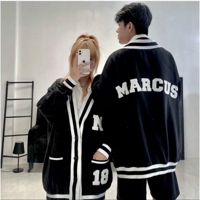 Áo Khoác Cardigan Nỉ Bông Unisex My Life Nam nữ CặpHOT RẺ ĐẸP, Áo Cardigan Chống Nắng Marcus Kiểu Bóng Chày Couple Jackets