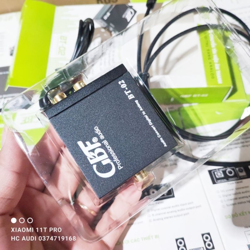 Bộ chuyển quang giải mã GBF BT02 SAMSUNG DAC + BT 02 độ nét cao sử dụng cho Smart TV