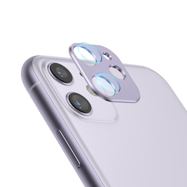 Đỏ - Bộ miếng dán kính cường lực &amp; khung viền bảo vệ Camera cho iPhone 11 (6.1 inch) hiệu Totu (độ cứng 9H, chống trầy, chống chụi &amp; vân tay, bảo vệ toàn diện) - Hàng nhập khẩu