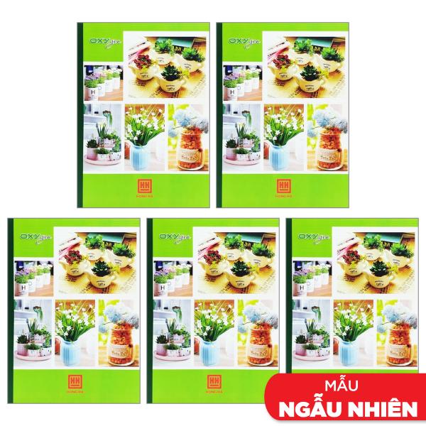 Combo 5 Vở Oxygen Kẻ Ngang 120 Trang - Hồng Hà 1091 (Mẫu Màu Giao Ngẫu Nhiên)