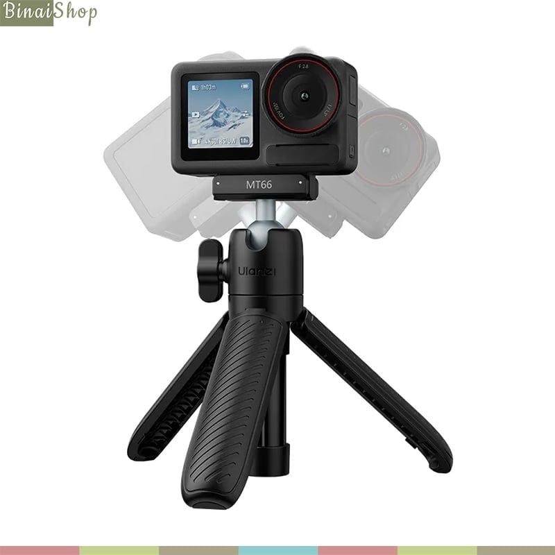 Ulanzi MT-66 – Tripod Kẹp Balo Quay POV 3-In-1, Thao Tác Nhanh Action Connector, Ball Head Xoay 360° Cho DJI Action, GoPro, Insta360 - hàng chính hãng