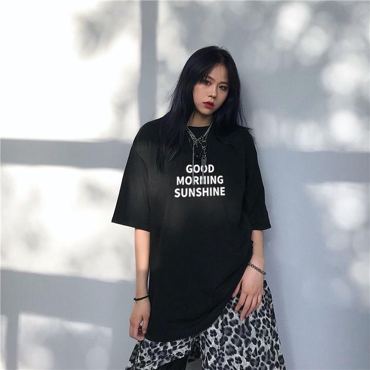Áo Thun Nữ Tay Lỡ Rộng GOOD MORNING SUNSHINE Ulzzang