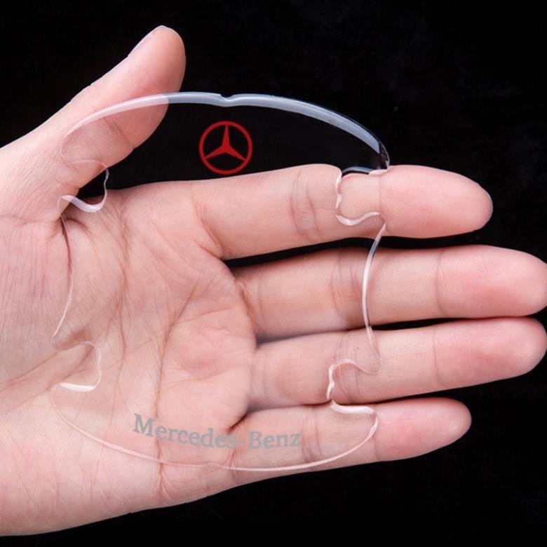 Bộ 10 miếng dán chống xước hõm cửa xe mercedes-benz silicon cao cấp , miếng dán cửa xe, ốp lõm tay nắm