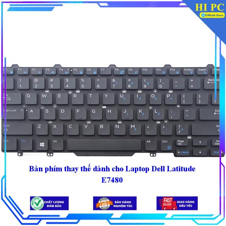 Bàn phím thay thế dành cho Laptop Dell Latitude E7480 - Hàng Nhập Khẩu