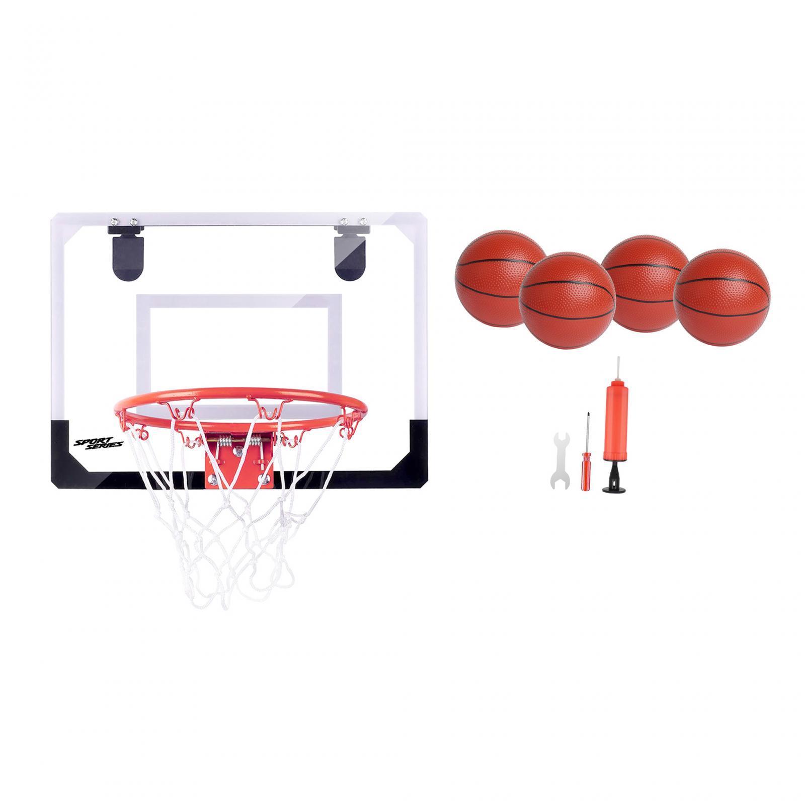 Mini Basketball Hoop Basketball Backboard Toy Easy to Assemble Replacement Net Indoor Basketball Games Basketball Goal for Garden Door Kids