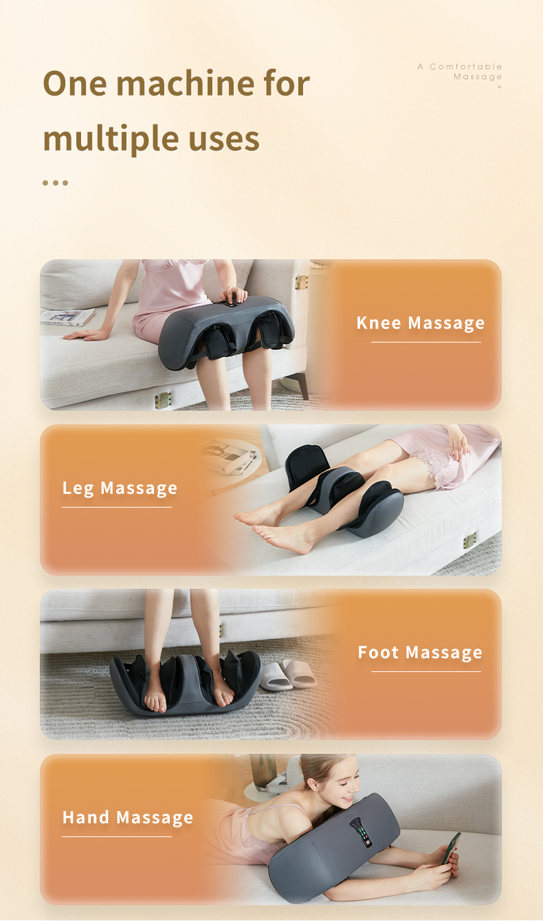 Máy massage chân bằng nhiệt hồng ngoại với áp suất không khí Knee Massager JC-106