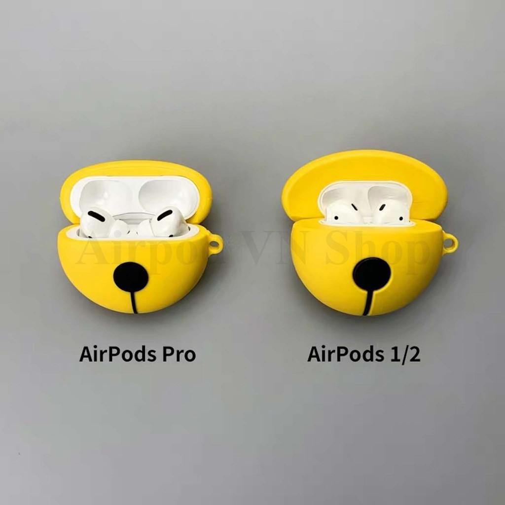 Bao Case Ốp dành cho Airpods 1/2, Airpods Pro Chuông doremon cao cấp